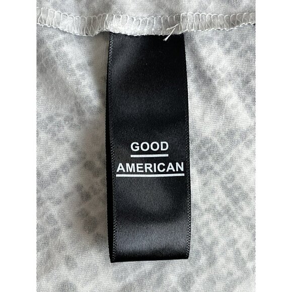 GOOD AMERICAN The Runaround Wrap Dress Python Snake Print Woman's Size 0 (XS) - Picture 7 of 10